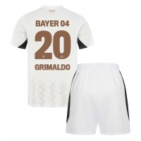 Bayer Leverkusen Alejandro Grimaldo #20 Replica Away Minikit 2024-25 Short Sleeve (+ pants)